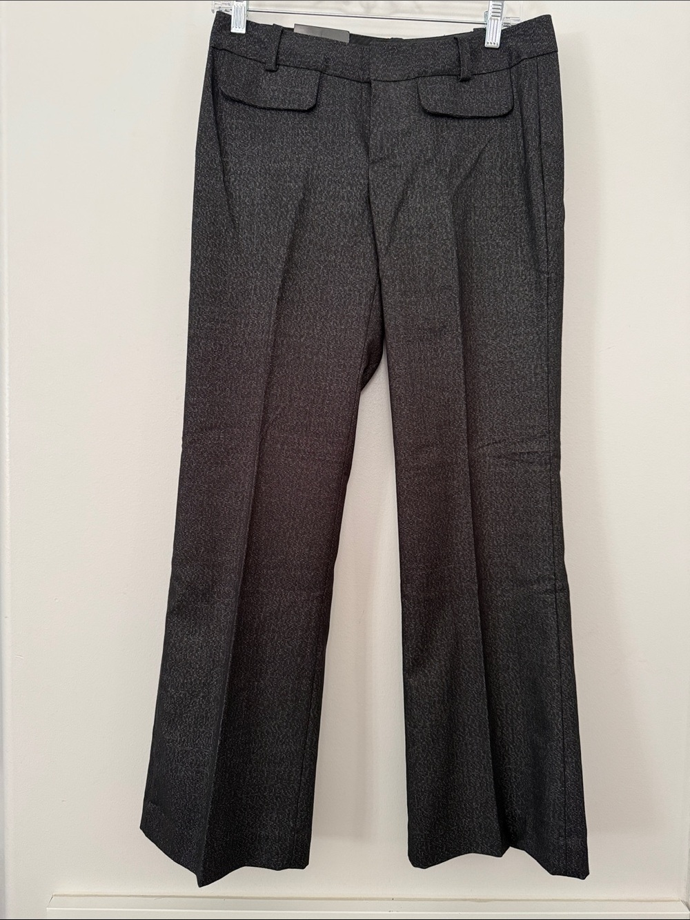 Banana Republic Charcoal Textured Martin Fit Dress Pants